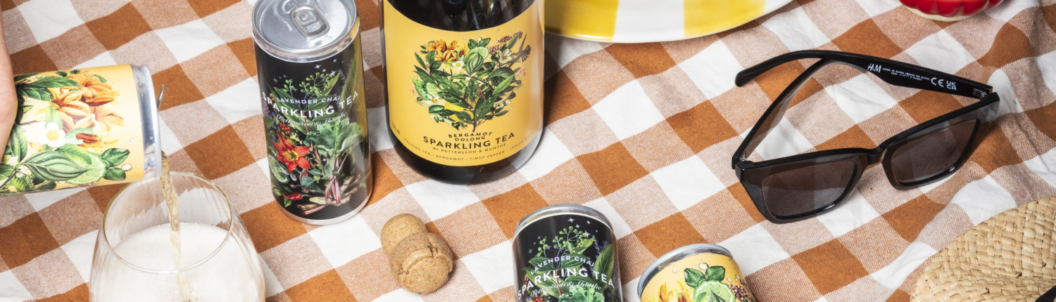 Pettersson & Munthe Lavender chai och Bergamot oolong Sparkling tea